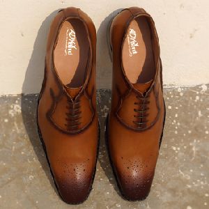 welted Golden sand brown Formal Shoes