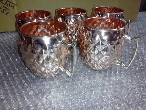 EMBOSSED COPPER MUG