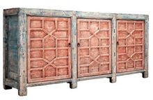 Hand Painted Sideboard Buffet