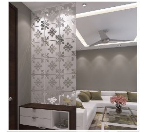 Botanic - Hanging Room Divider / Wall Panel White (8 Pcs Set)