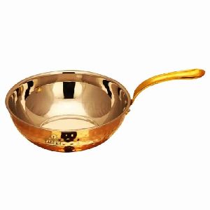 Copper Steel Fry pan WIth lead