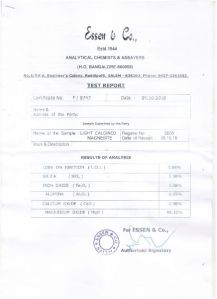 Light Calcined Magnesite LCM 96+ MgO