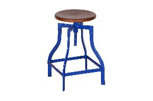 blue stool bar