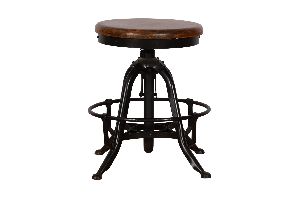 leather steal stool
