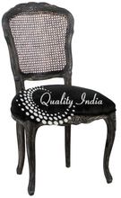 Black Color Fabric Seated Chair