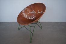 Leather Acapulco Round Shape Comfortable Chair