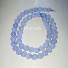 Natural Blue Lace Agate Beads