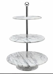 Marble Three Tier Cake Stand