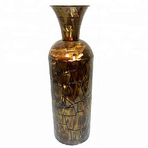 Antique Enamel Coated tall vase
