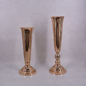 Decoration Trumpet metal vase