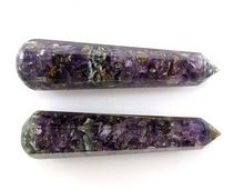 Amethyst Orgonite Faceted Massage Wand