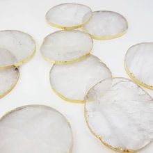 Clear Quartz Crystal Coaster