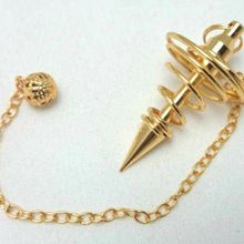 Gold Plated Coil pendulum