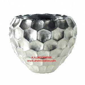 Silver Hammered Cosmic Vase