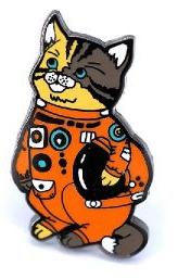 Astronaut Cat Custom Enamel Pin