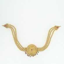 round shaped ladies necklace set