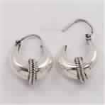 925 Solid Sterling Silver Jewelry Hoop Earrings PLAIN NO STONE ! Best Gift Store