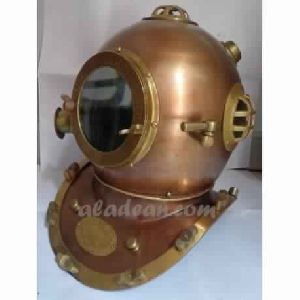 Antique Brass Copper Diving Helmet