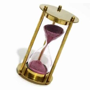 Brass Sand Timer - Hourglass