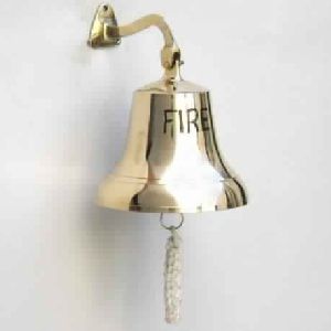 Solid Brass Ship Fire Bell 6 inches