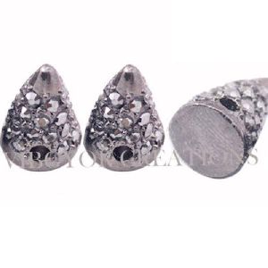 925 Sterling Silver Finding Handmade Jewelry Silver Pendant Diamond Silver Bead