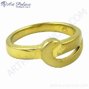 Hottest Product Plain Silver Gold Plated Ring, 925 Sterling Silver Jewelry