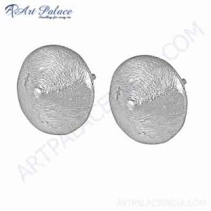 Plain Silver Earring Jewelry