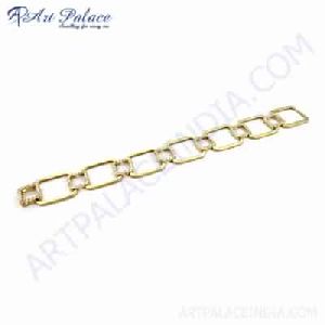 Rady to Wear Cubic Zirconia Gold Plated Silver Bracelet