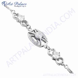 Royal Gemstone Silver Bracelet