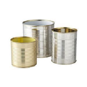 Cylindrical Tin Container