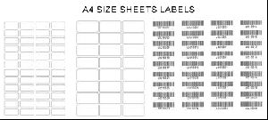 A4 Size Sheets Labels