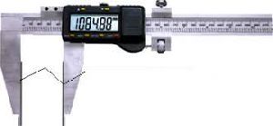 DIGITAL CALIPERS WITH CARBIDE TIPPED JAWS