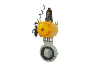 ACTUATED THERMOPLASTIC butterfly  valve
