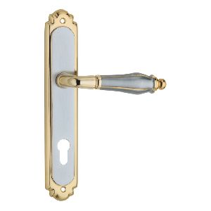 Brass Lever on Backplate