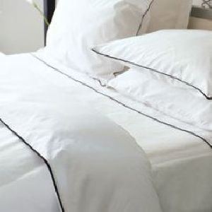 Down Proof Black Piped Duvet