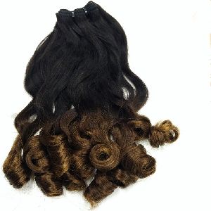 double drawn curly human hair