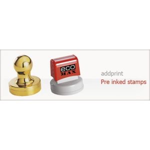 pre inked stamps