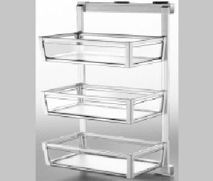 3Shelf Lateral Glass Side Basket