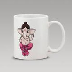 Pink Abstract Ganesh Mug