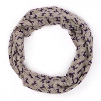 Horse Pure Natural Hand Printed Pure Cashmere Scarf