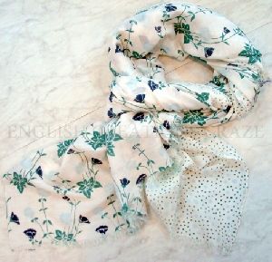 Silk Cotton Printed Scarves