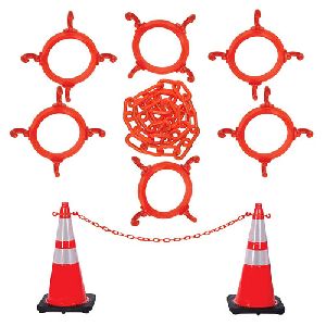 Safety Cones and PVC Chains