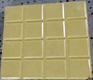 Glossy Finish Sixteen Square Yellow Parking Tile