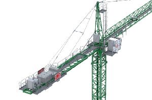 large cranes with heavy load