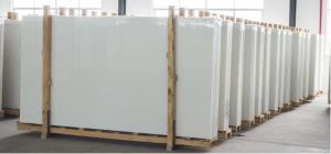 Kartso Nano Crystallized Marble Artificial Stone In Milky White Color