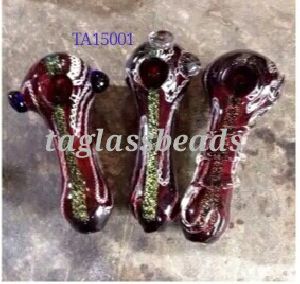 Chunky Double Blown Dicroic Glass pipe