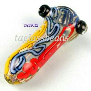 Double Blown Glass Smoking Pipe