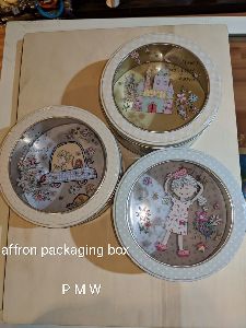 Saffron Packaging Tin Container