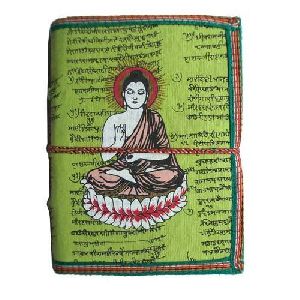 Buddha Print Leather Diary