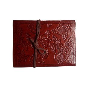 Floral Leather Diary